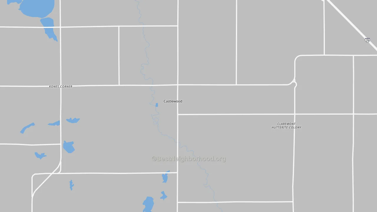 Transit Grade map of 57223, SD