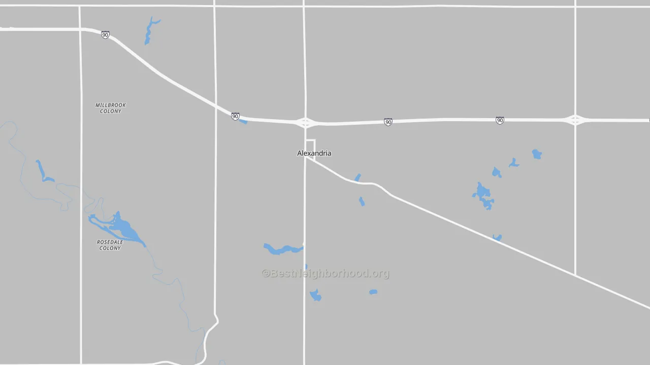 Transit Grade map of 57311, SD