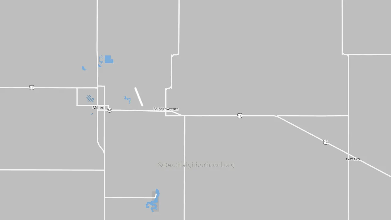 Transit Grade map of 57373, SD