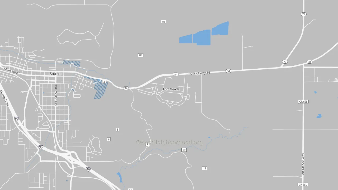Transit Grade map of 57741, SD