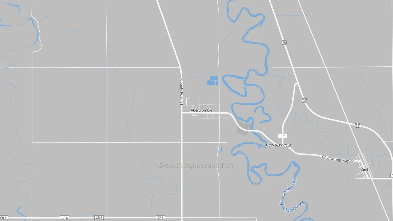 Transit Grade map of 58001, ND
