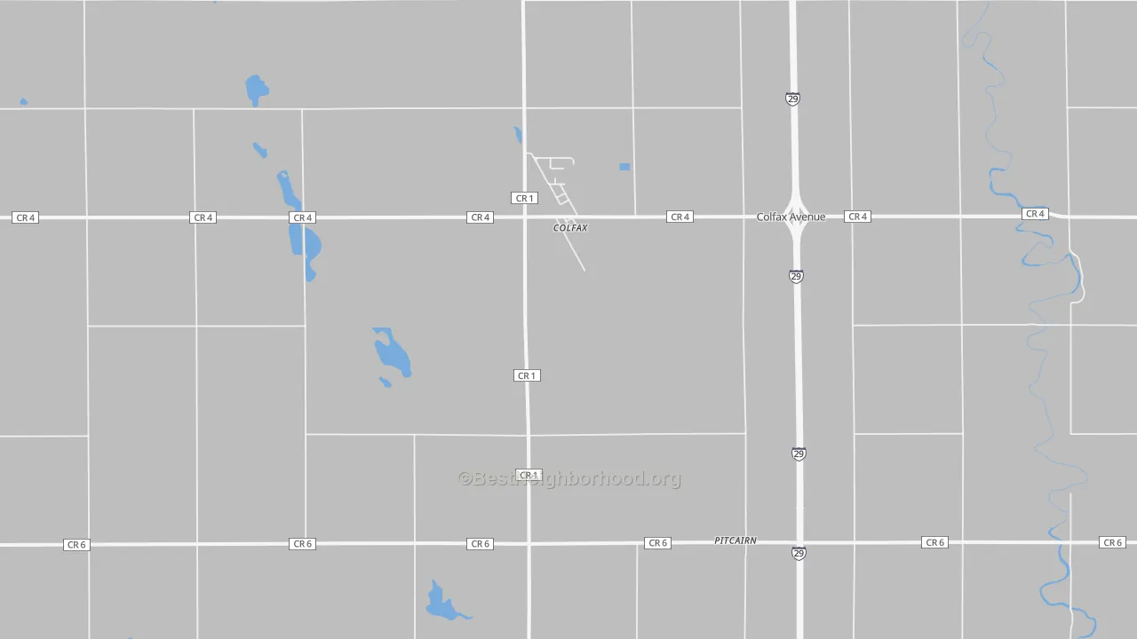 Transit Grade map of 58018, ND
