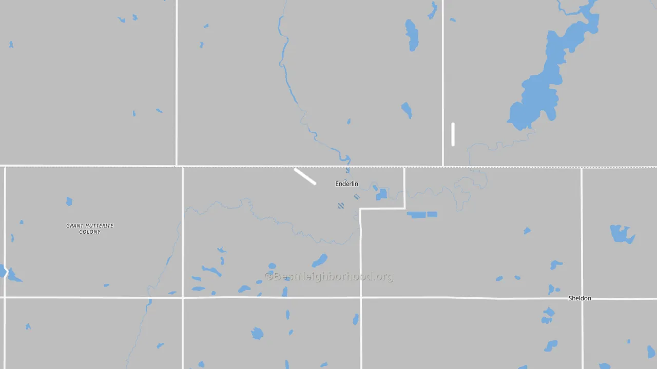 Transit Grade map of 58027, ND