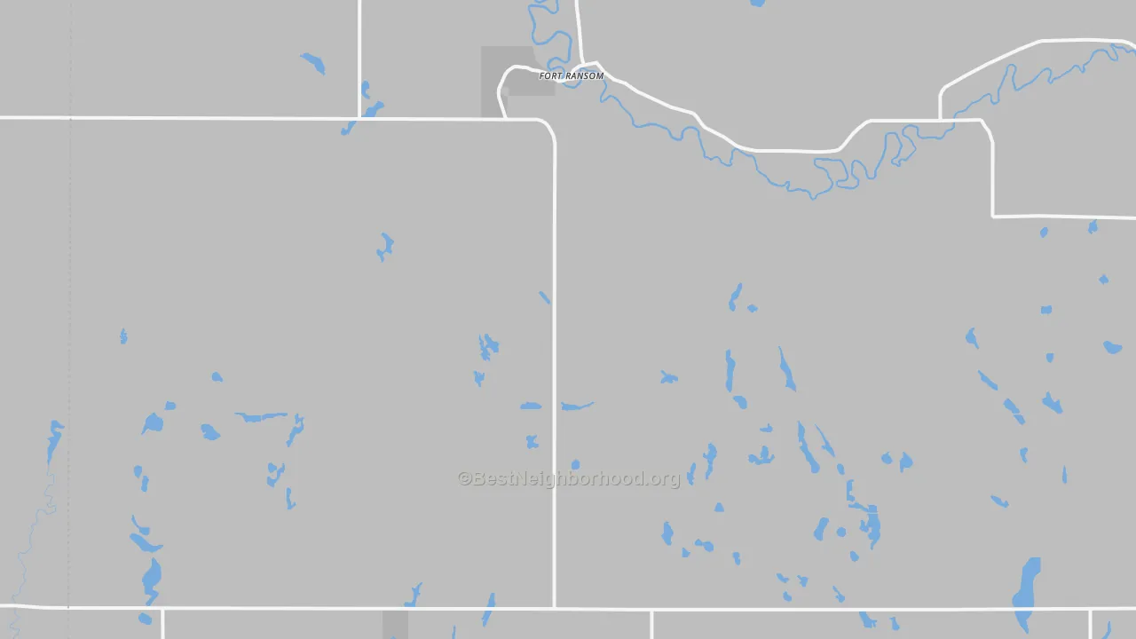 Transit Grade map of 58033, ND
