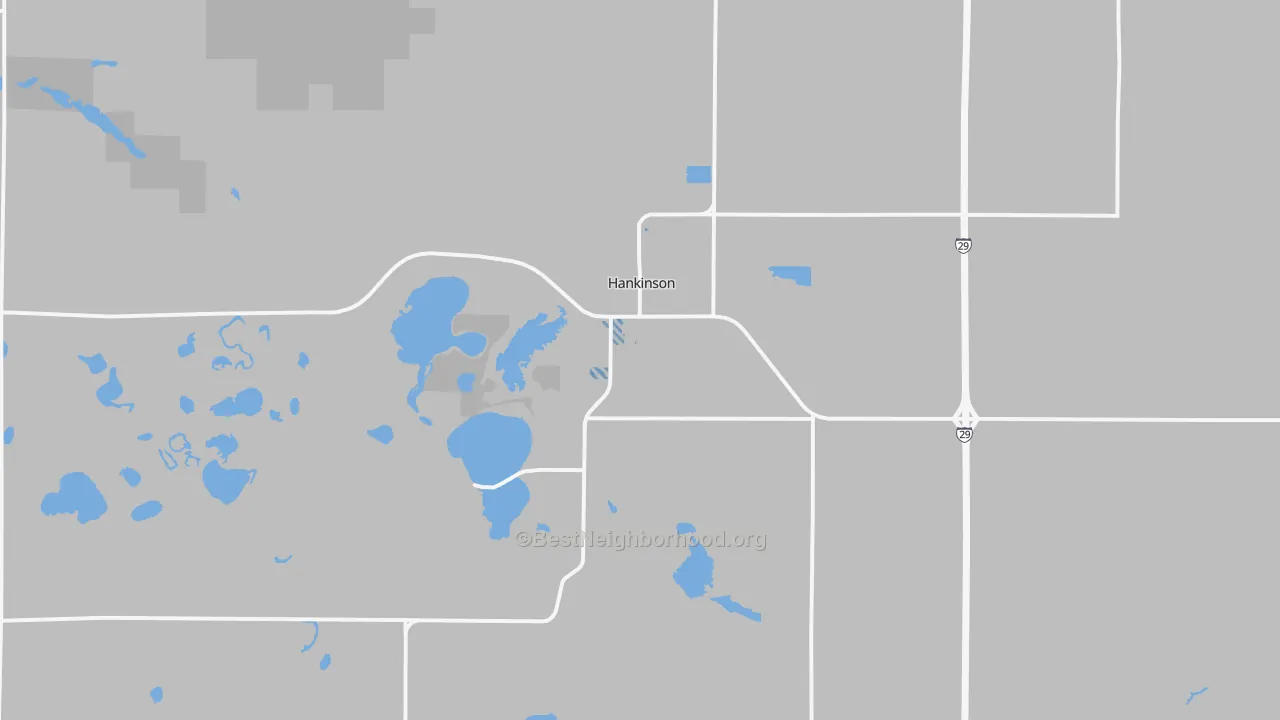 Transit Grade map of 58041, ND