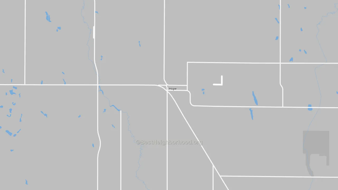 Transit Grade map of 58046, ND