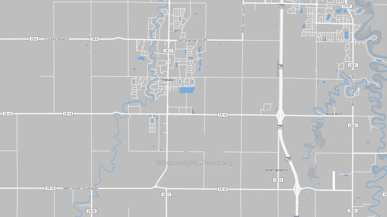 Transit Grade map of 58047, ND