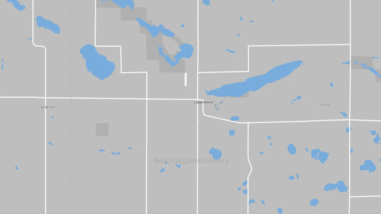 Transit Grade map of 58053, ND