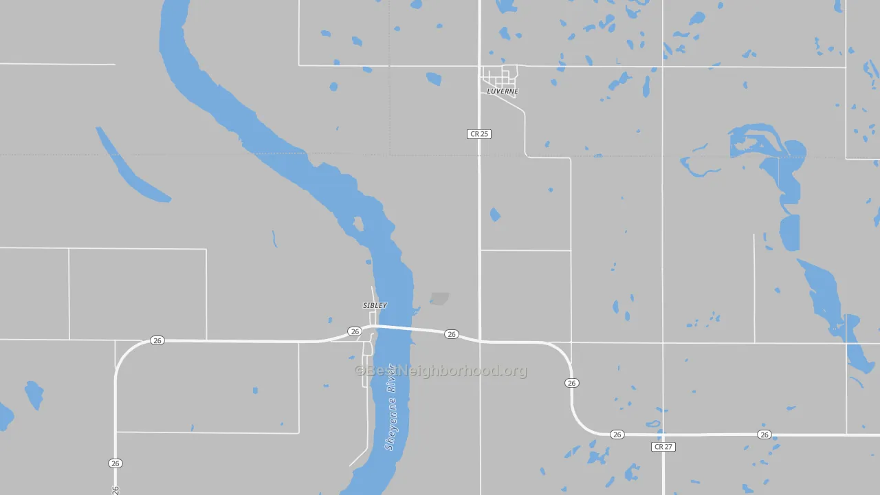 Transit Grade map of 58056, ND