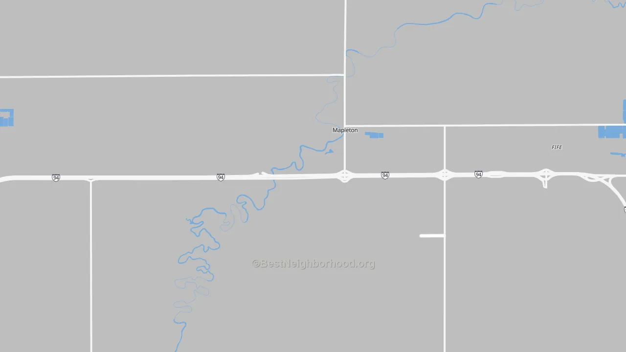 Transit Grade map of 58059, ND