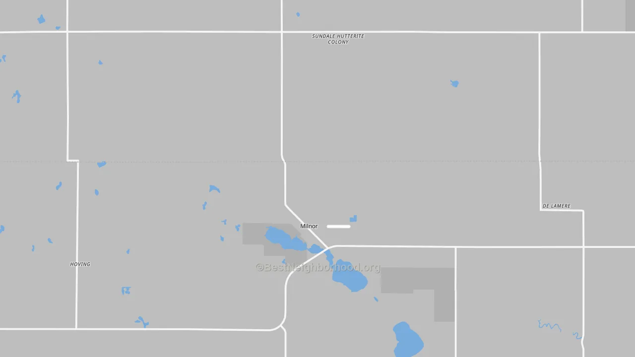 Transit Grade map of 58060, ND