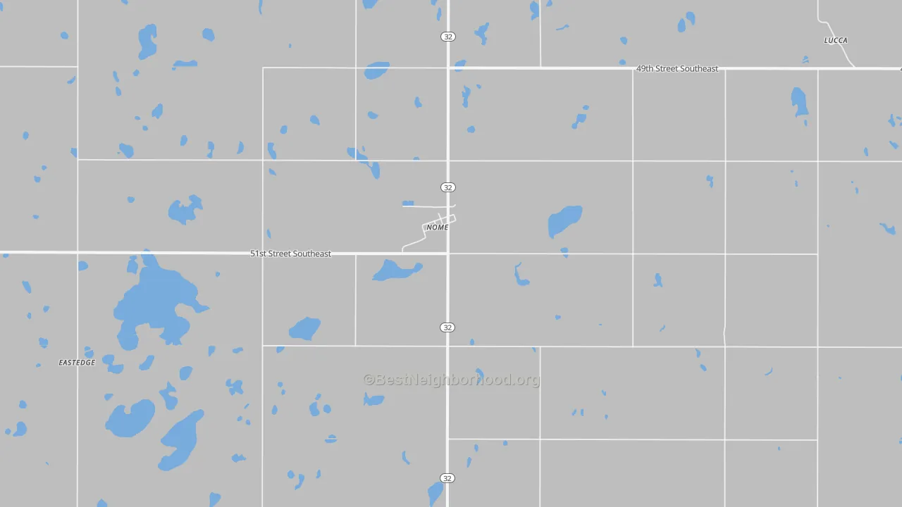 Transit Grade map of 58062, ND