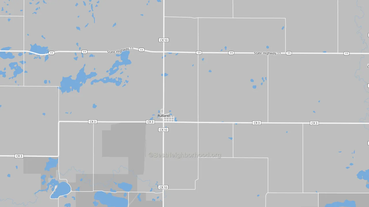 Transit Grade map of 58067, ND