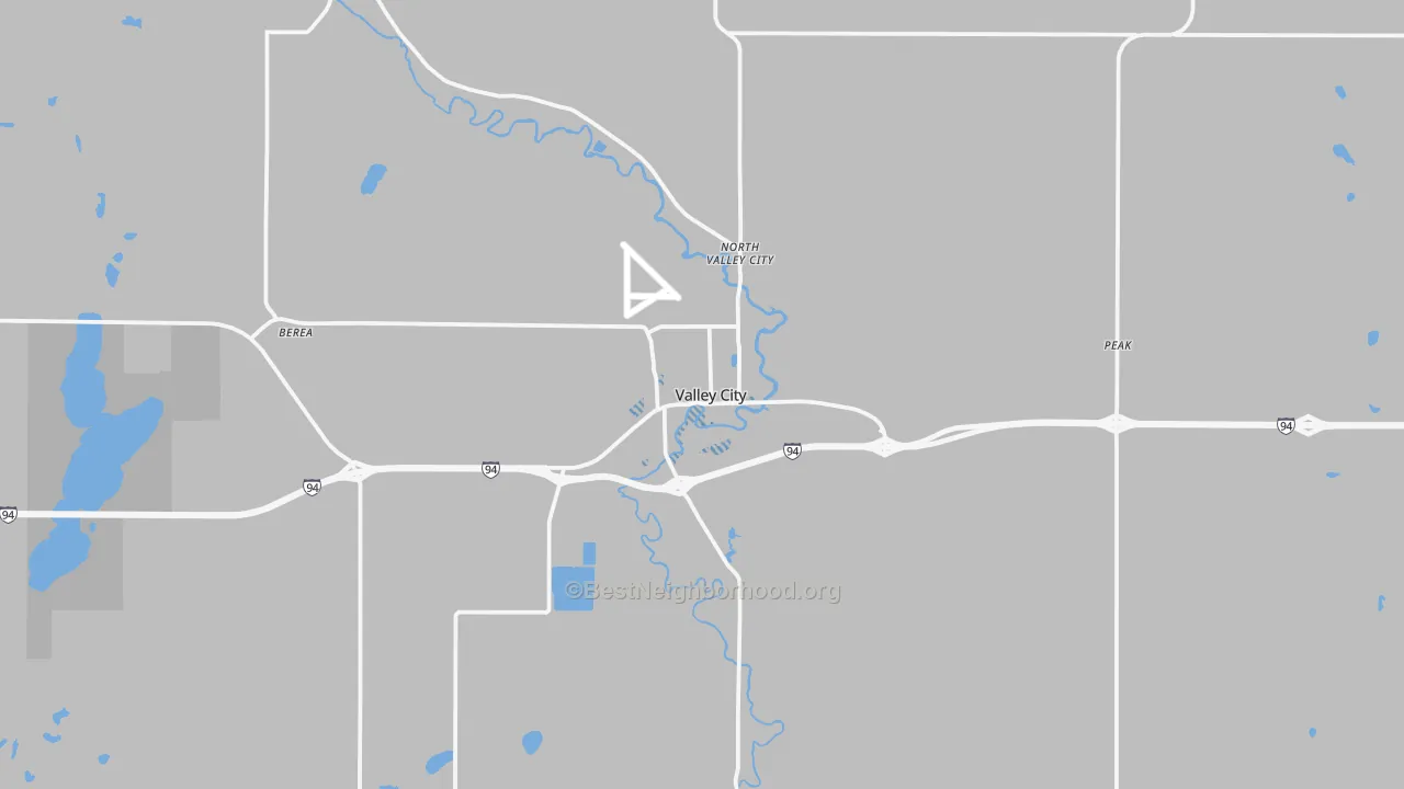 Transit Grade map of 58072, ND