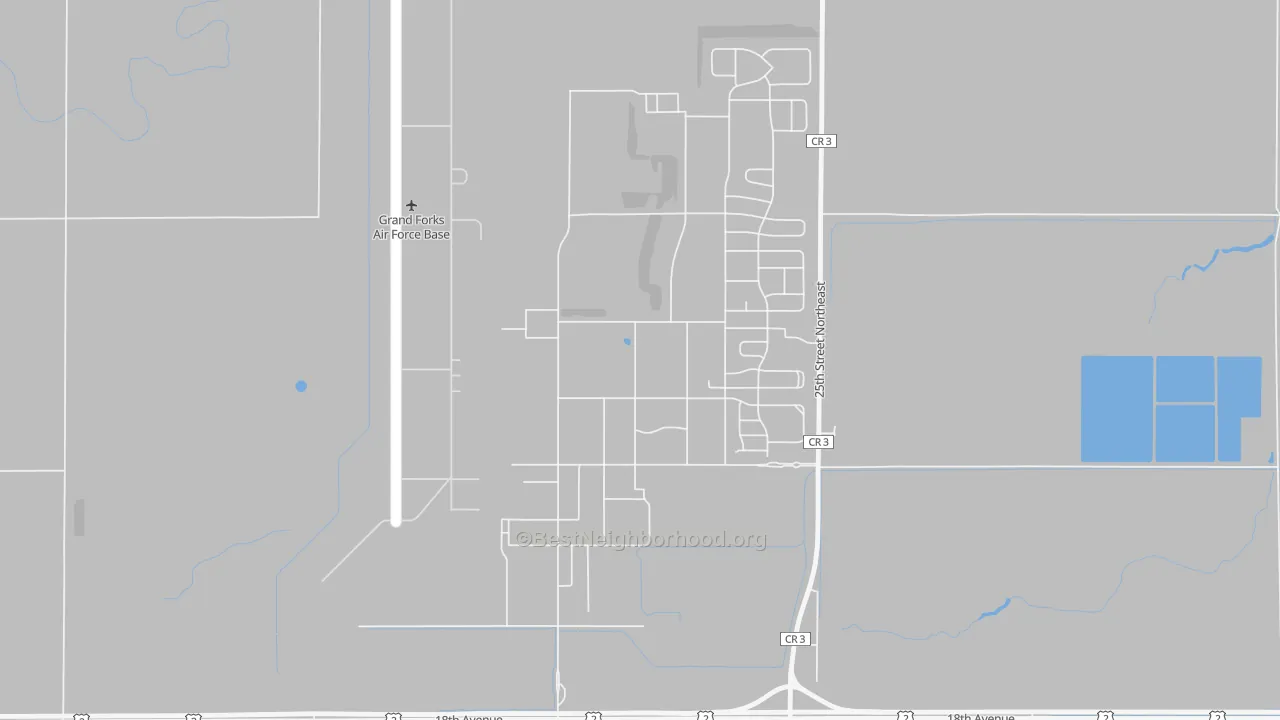 Transit Grade map of 58205, ND