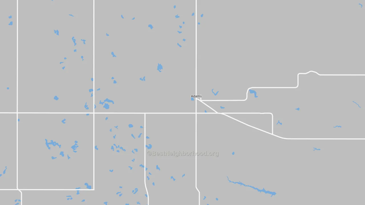 Transit Grade map of 58210, ND
