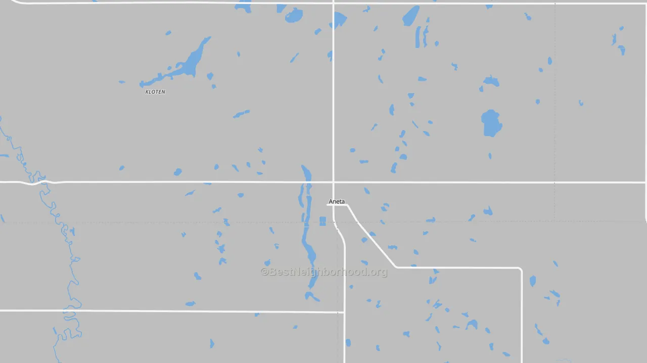 Transit Grade map of 58212, ND