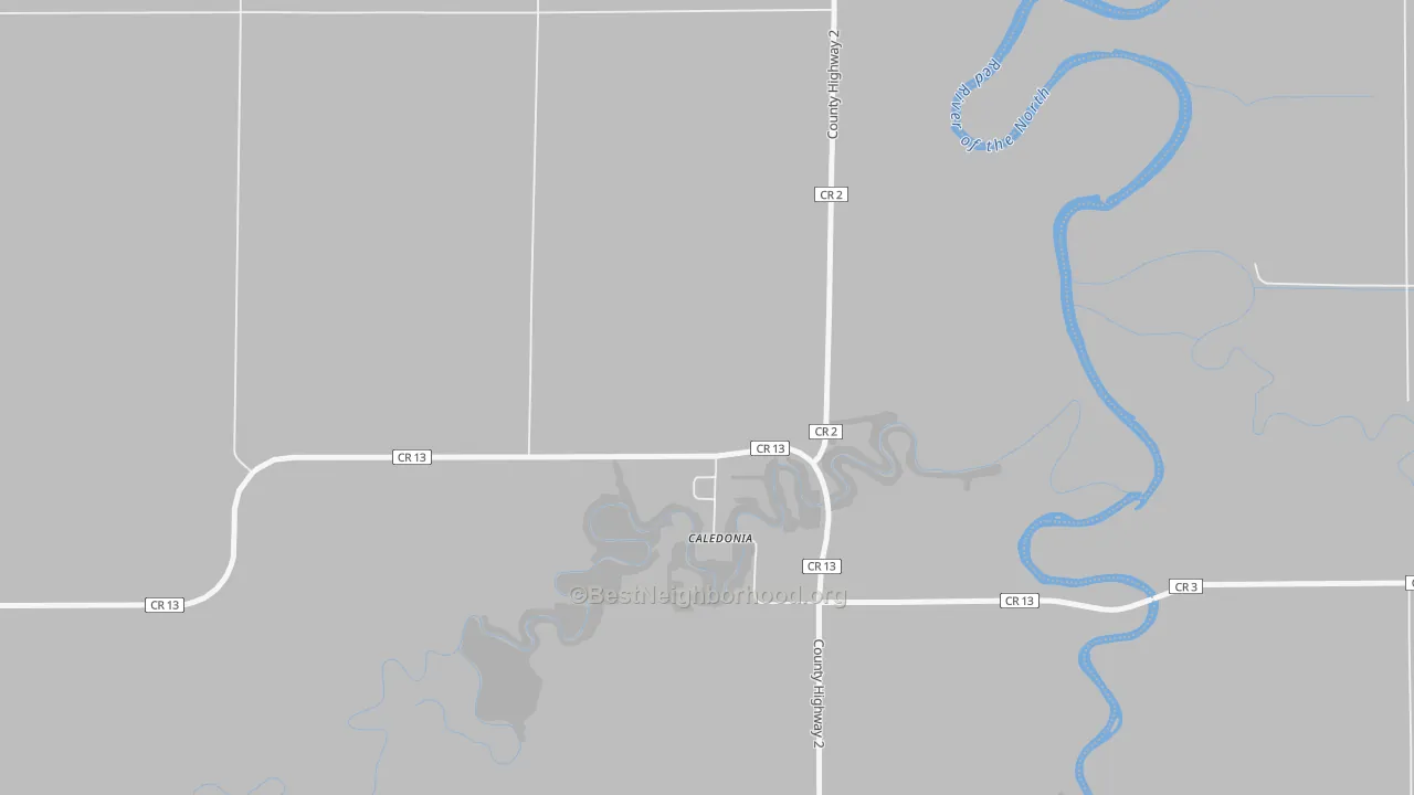 Transit Grade map of 58219, ND