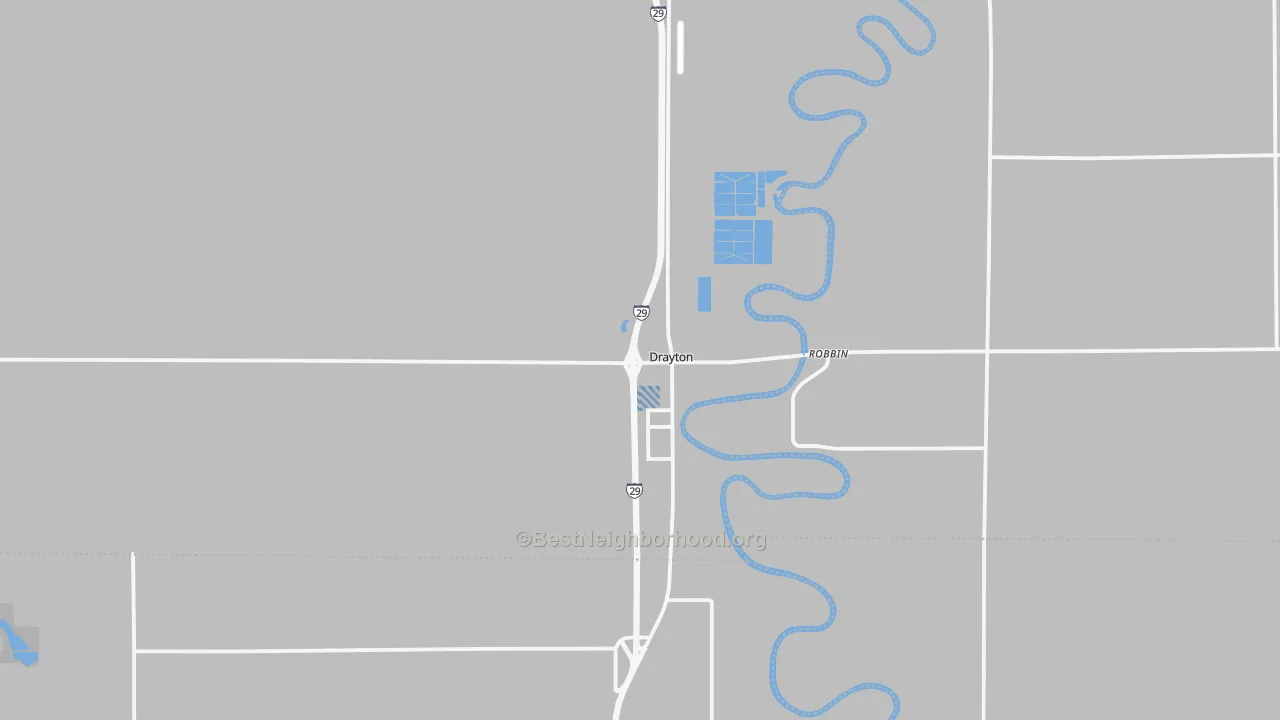 Transit Grade map of 58225, ND