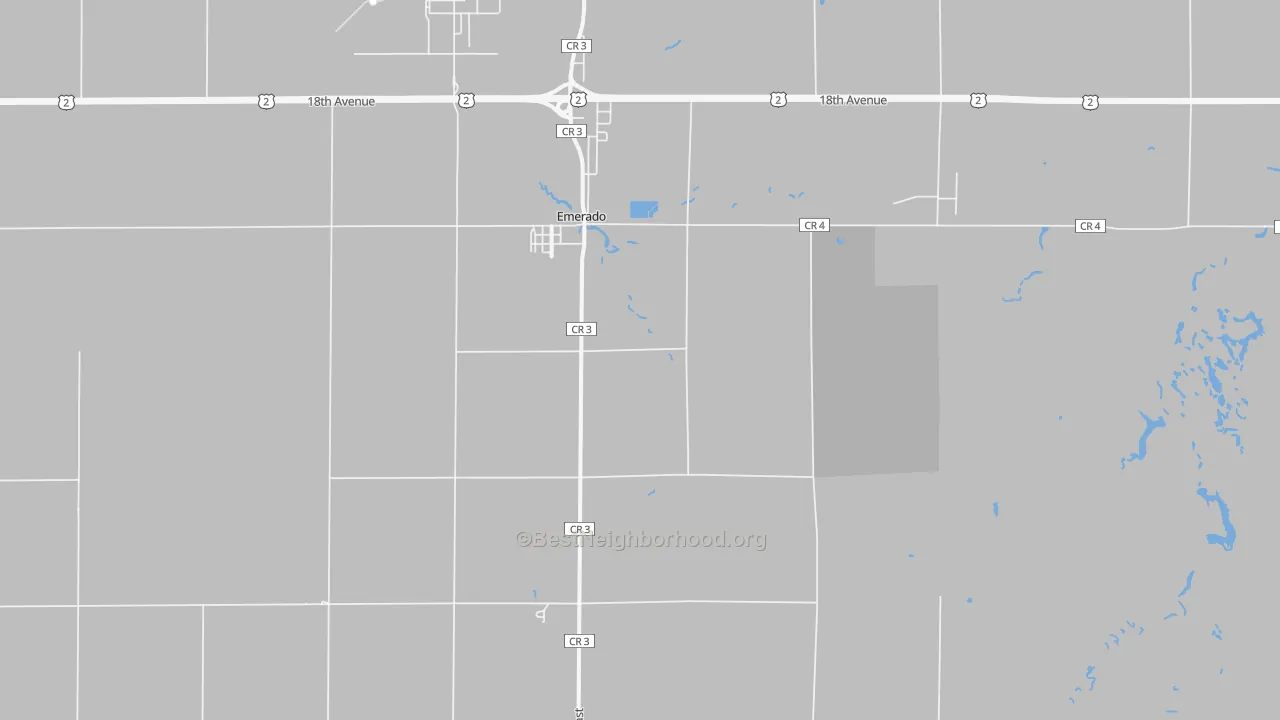 Transit Grade map of 58228, ND