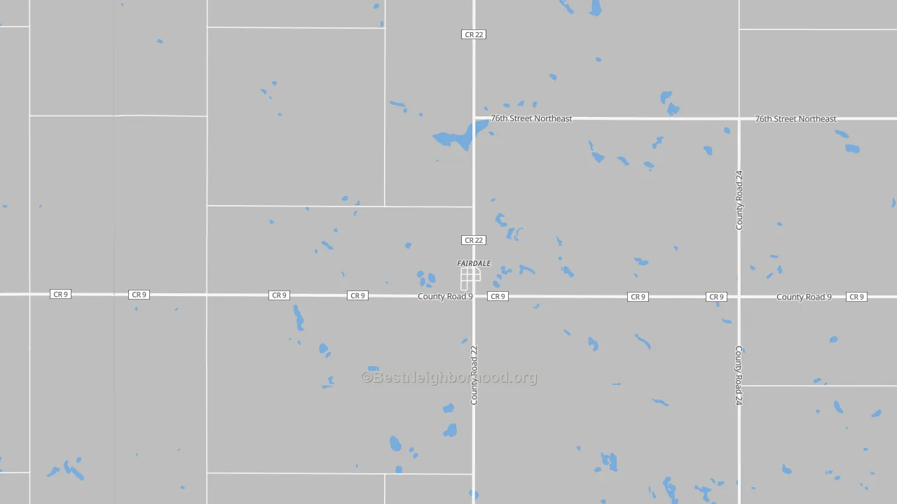 Transit Grade map of 58229, ND