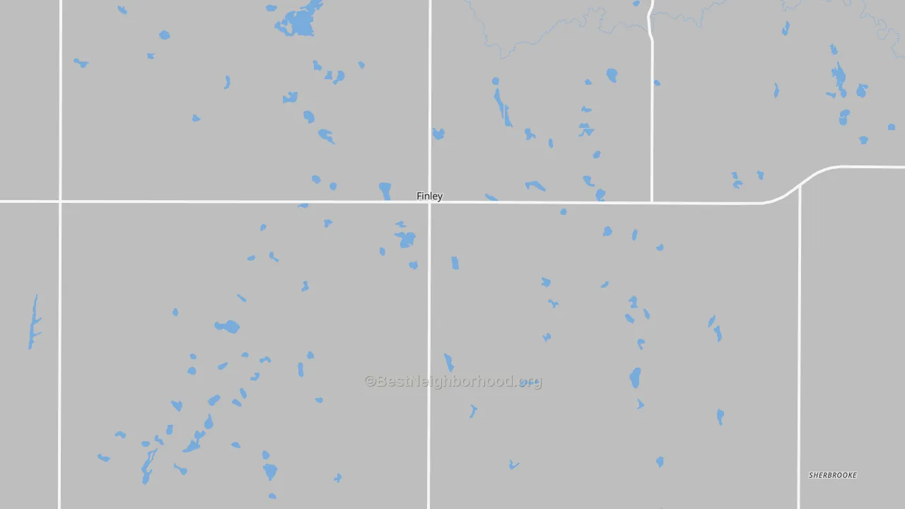 Transit Grade map of 58230, ND