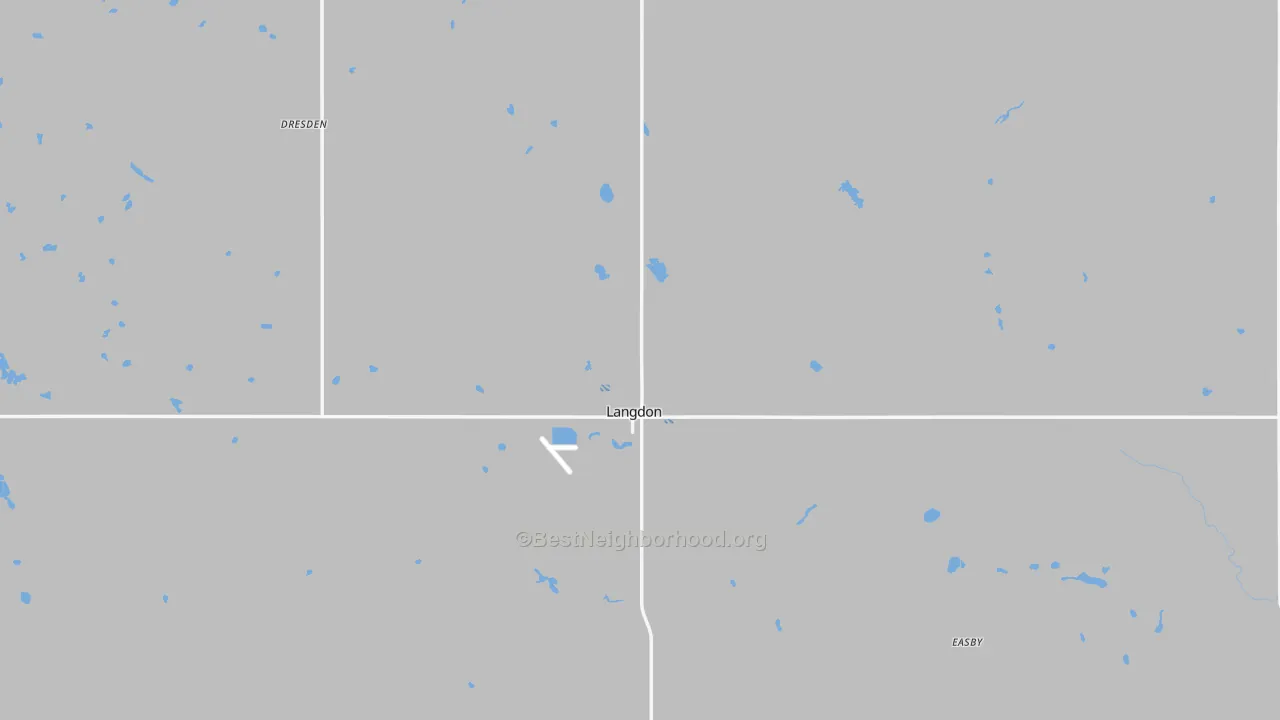 Transit Grade map of 58249, ND