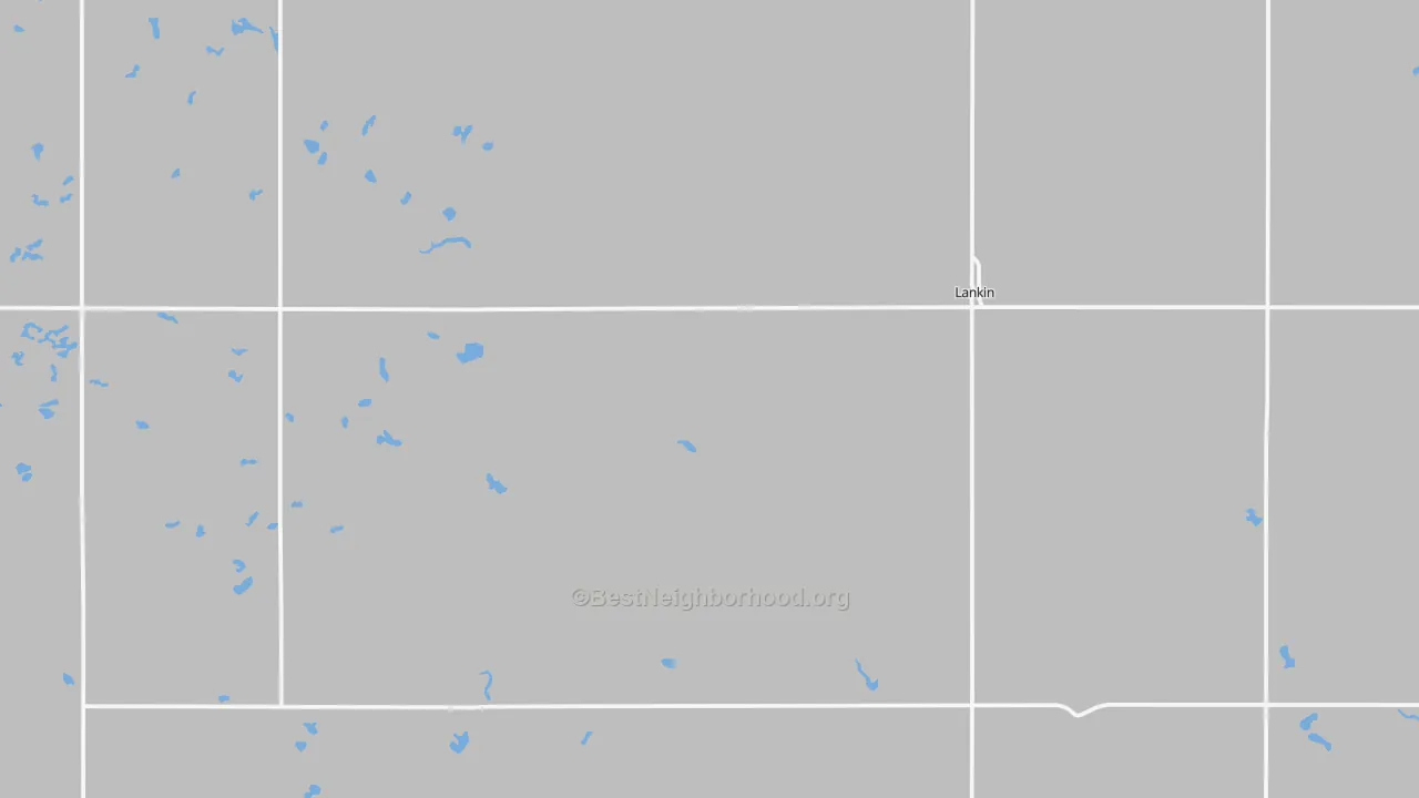Transit Grade map of 58250, ND