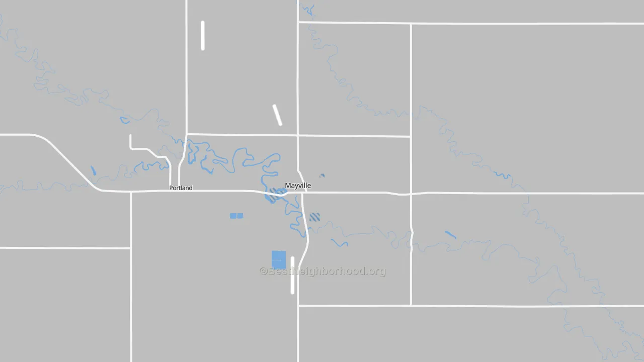 Transit Grade map of 58257, ND