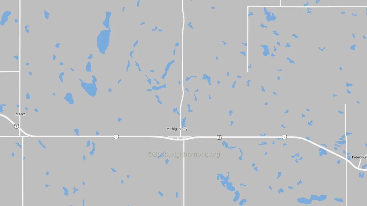 Transit Grade map of 58259, ND