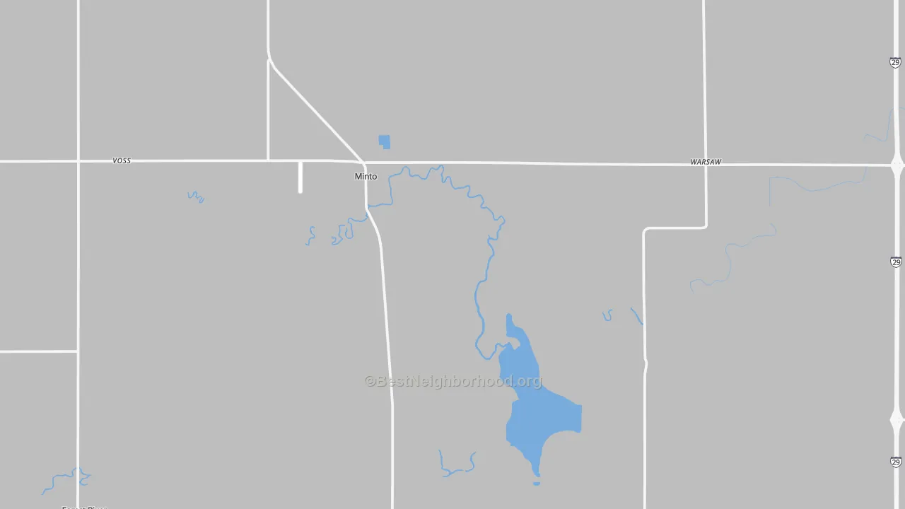 Transit Grade map of 58261, ND