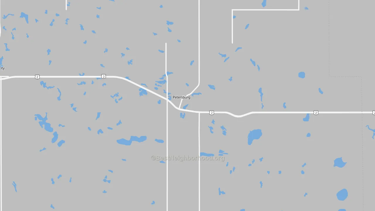 Transit Grade map of 58272, ND