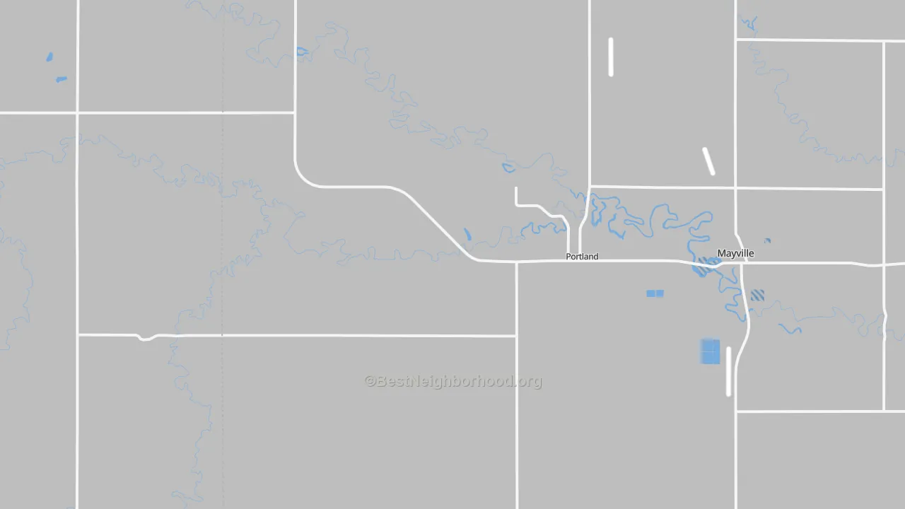 Transit Grade map of 58274, ND