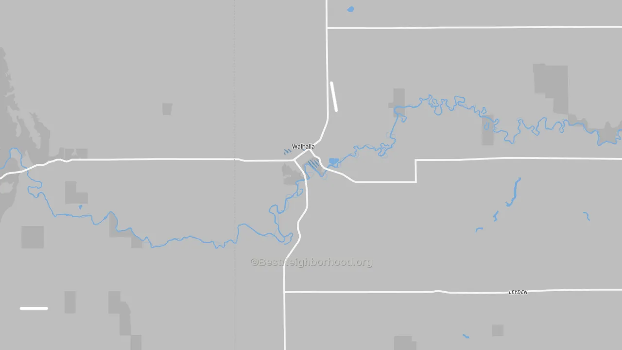 Transit Grade map of 58282, ND