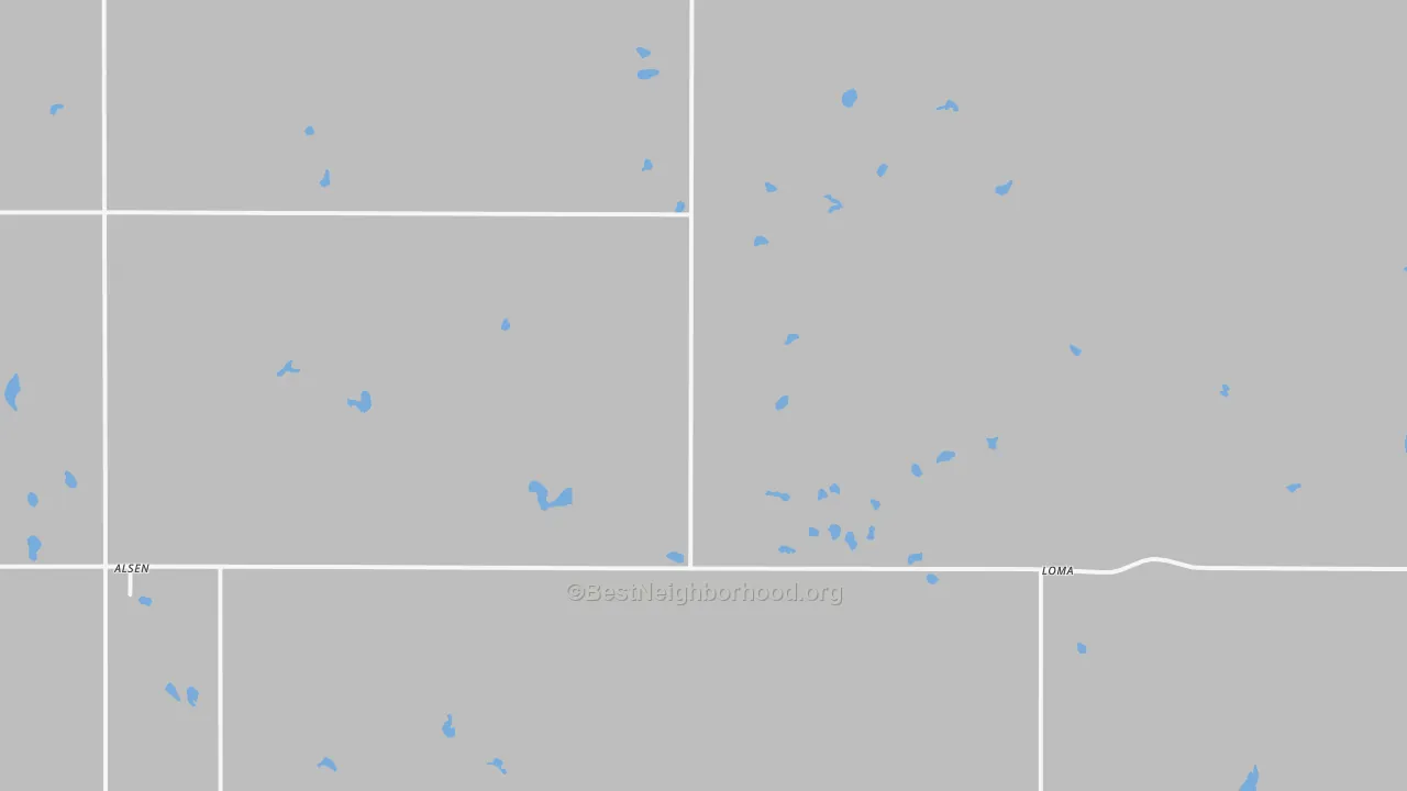 Transit Grade map of 58311, ND