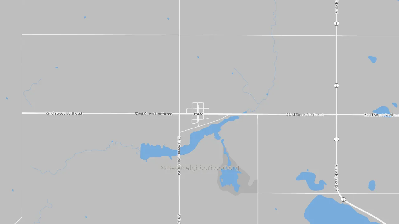 Transit Grade map of 58313, ND