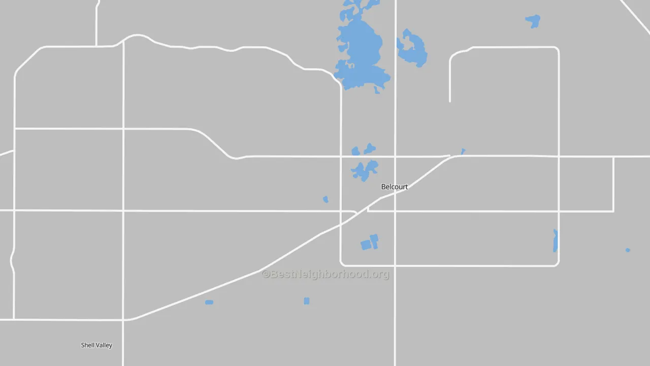 Transit Grade map of 58316, ND