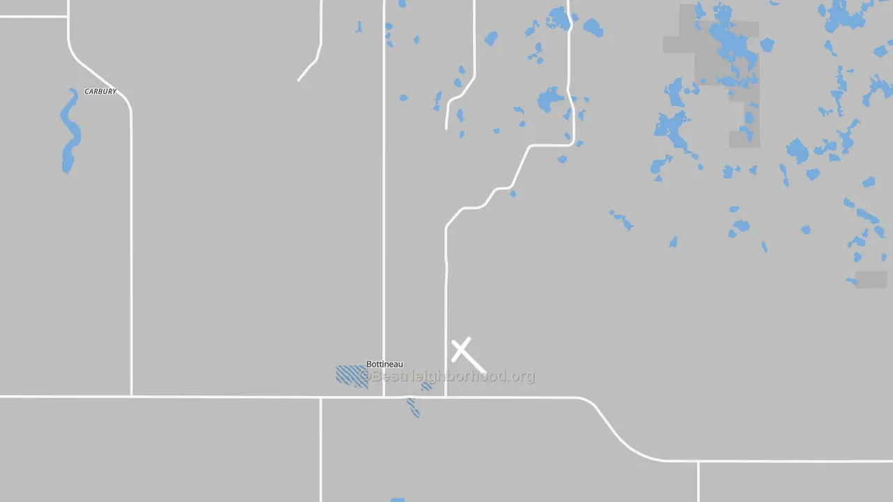 Transit Grade map of 58318, ND