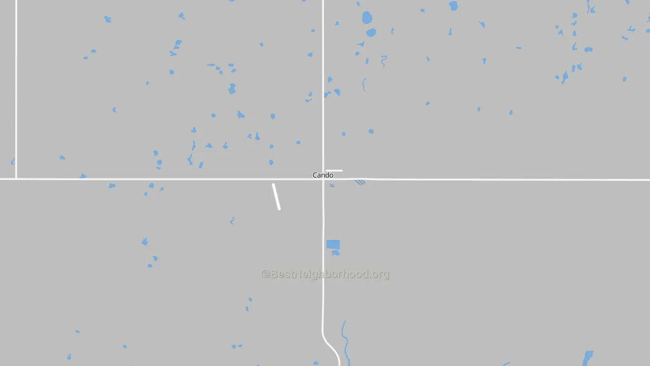 Transit Grade map of 58324, ND