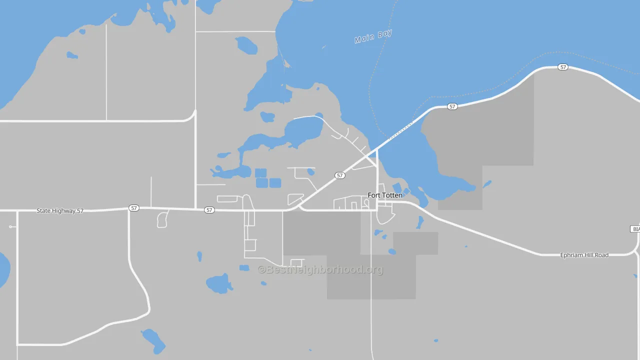 Transit Grade map of 58335, ND