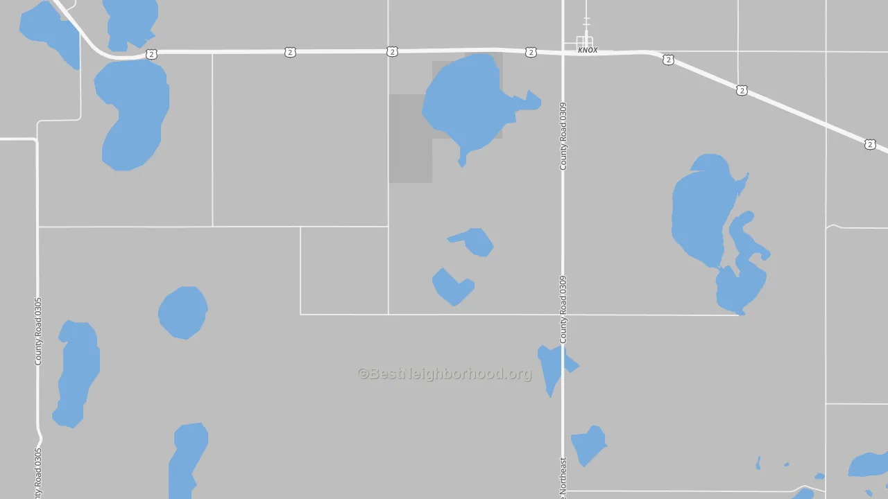 Transit Grade map of 58343, ND