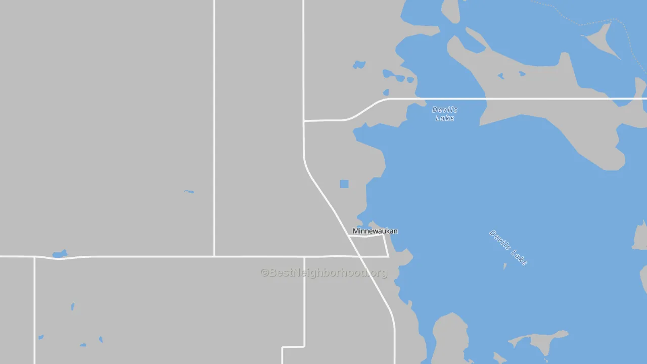 Transit Grade map of 58351, ND