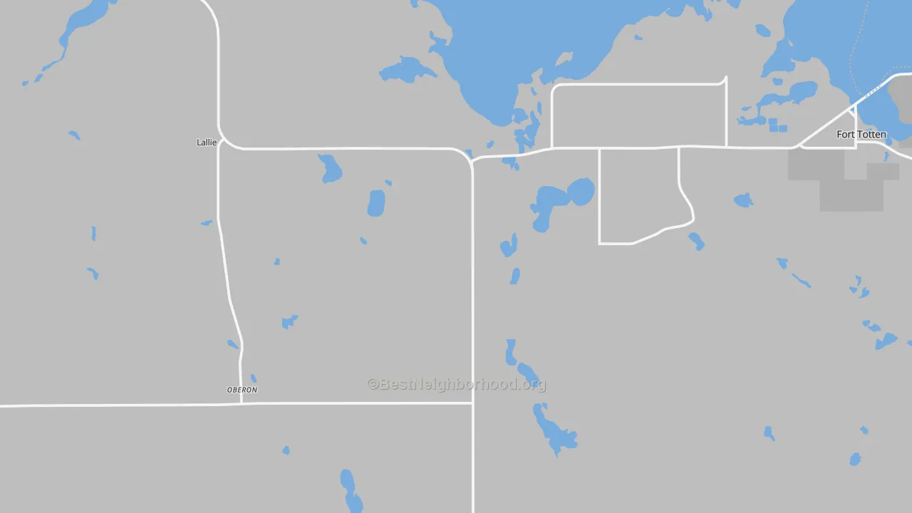 Transit Grade map of 58357, ND