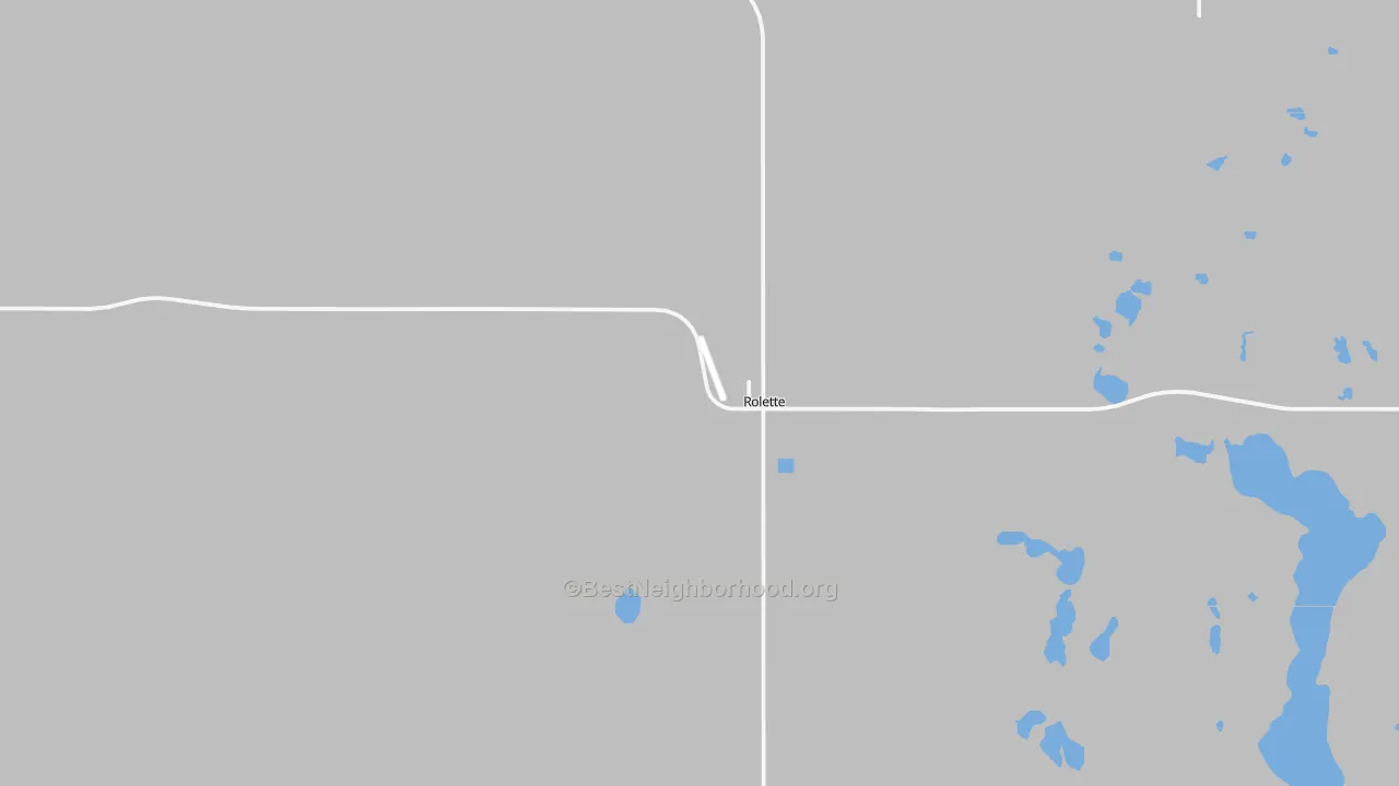 Transit Grade map of 58366, ND