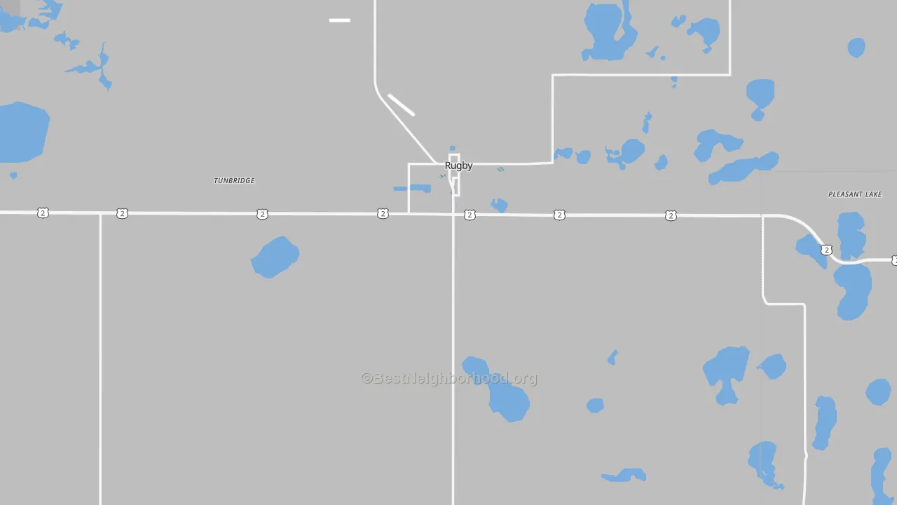 Transit Grade map of 58368, ND