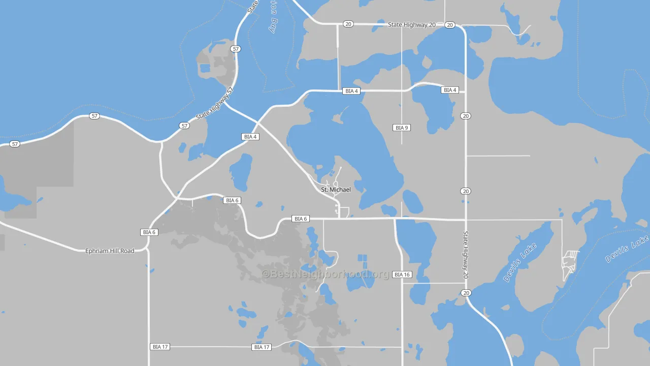 Transit Grade map of 58370, ND