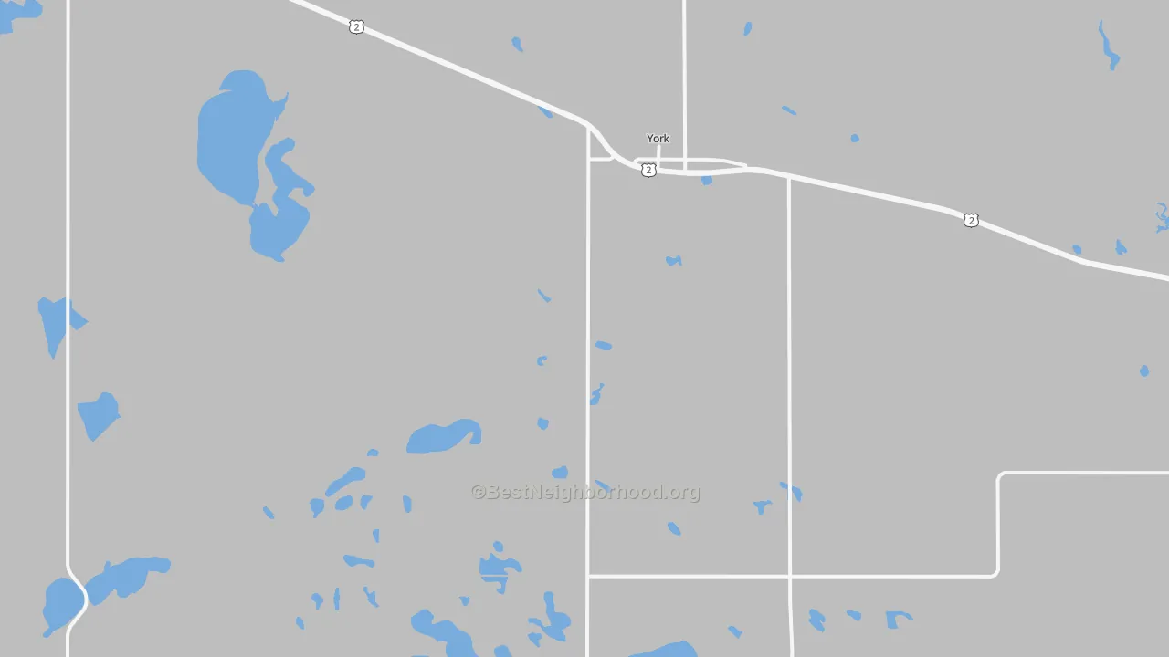 Transit Grade map of 58386, ND