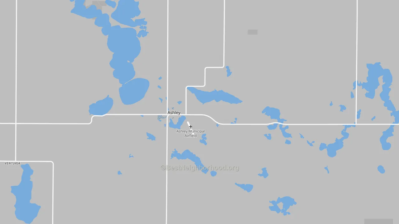 Transit Grade map of 58413, ND