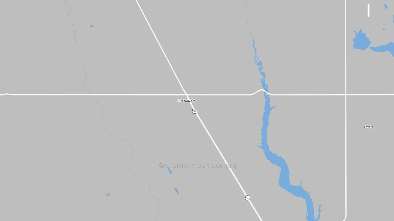 Transit Grade map of 58420, ND