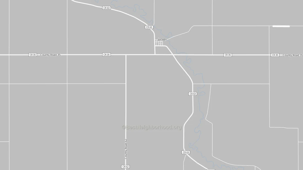 Transit Grade map of 58431, ND